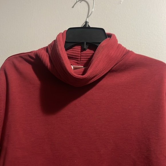 Coldwater Creek Cowl Neck Sweater Rustic Red Color - Picture 5 of 7